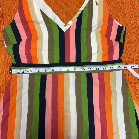 Gianni Bini Red Pink Sundress Sleeveless V-Neck - Picture 5 of 9